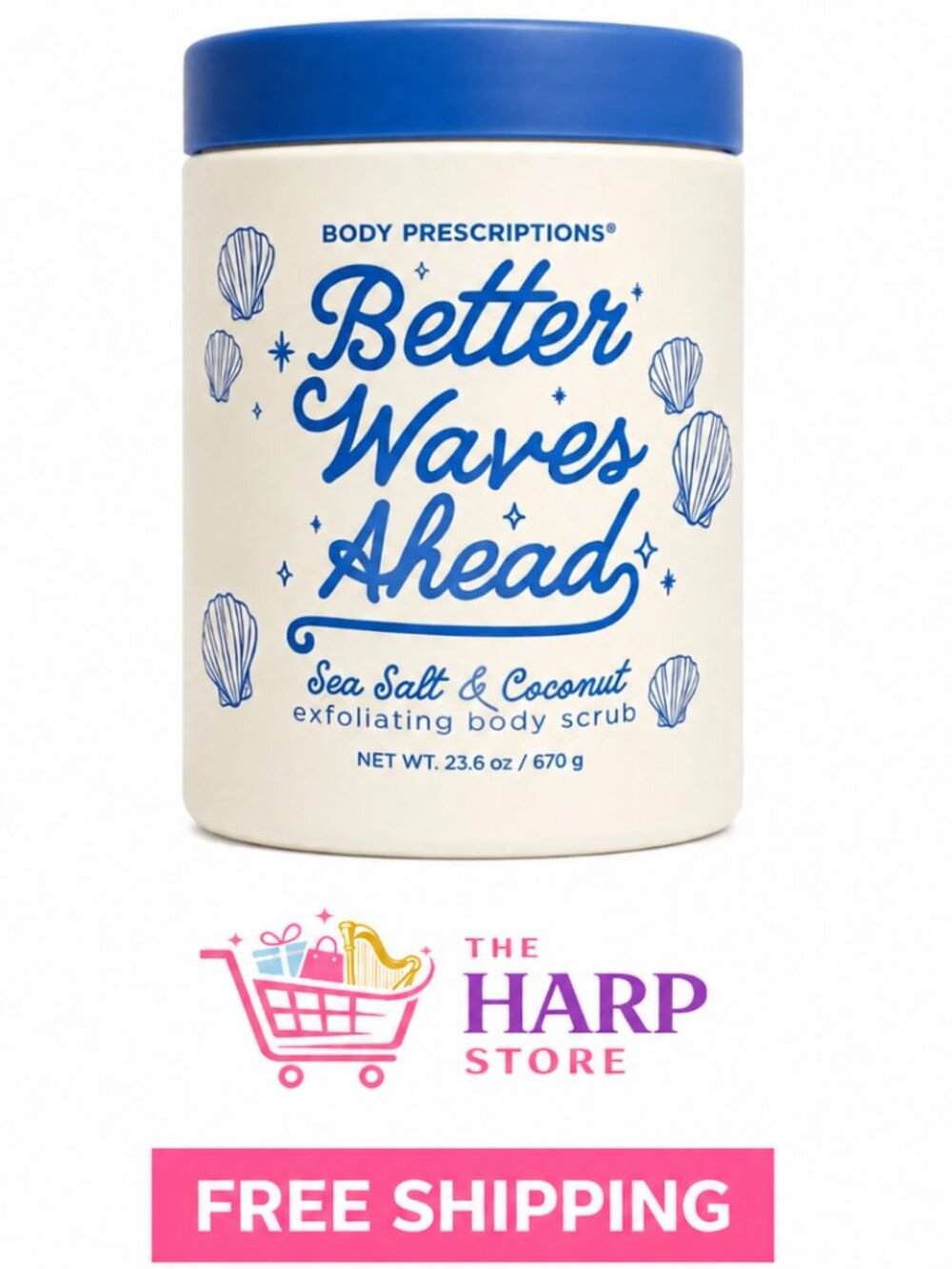 Body Prescriptions Better Waves Ahead Sea Salt & Coconut Exfoliating Body Scrub